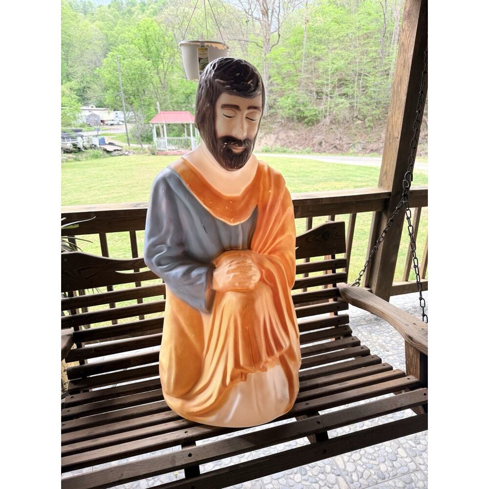 Empire Joseph Nativity 39" Plastic Blow Mold Yard Light Christmas Decoration